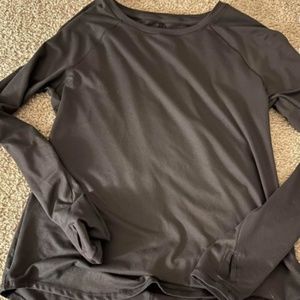 Blue/gray compression shirt